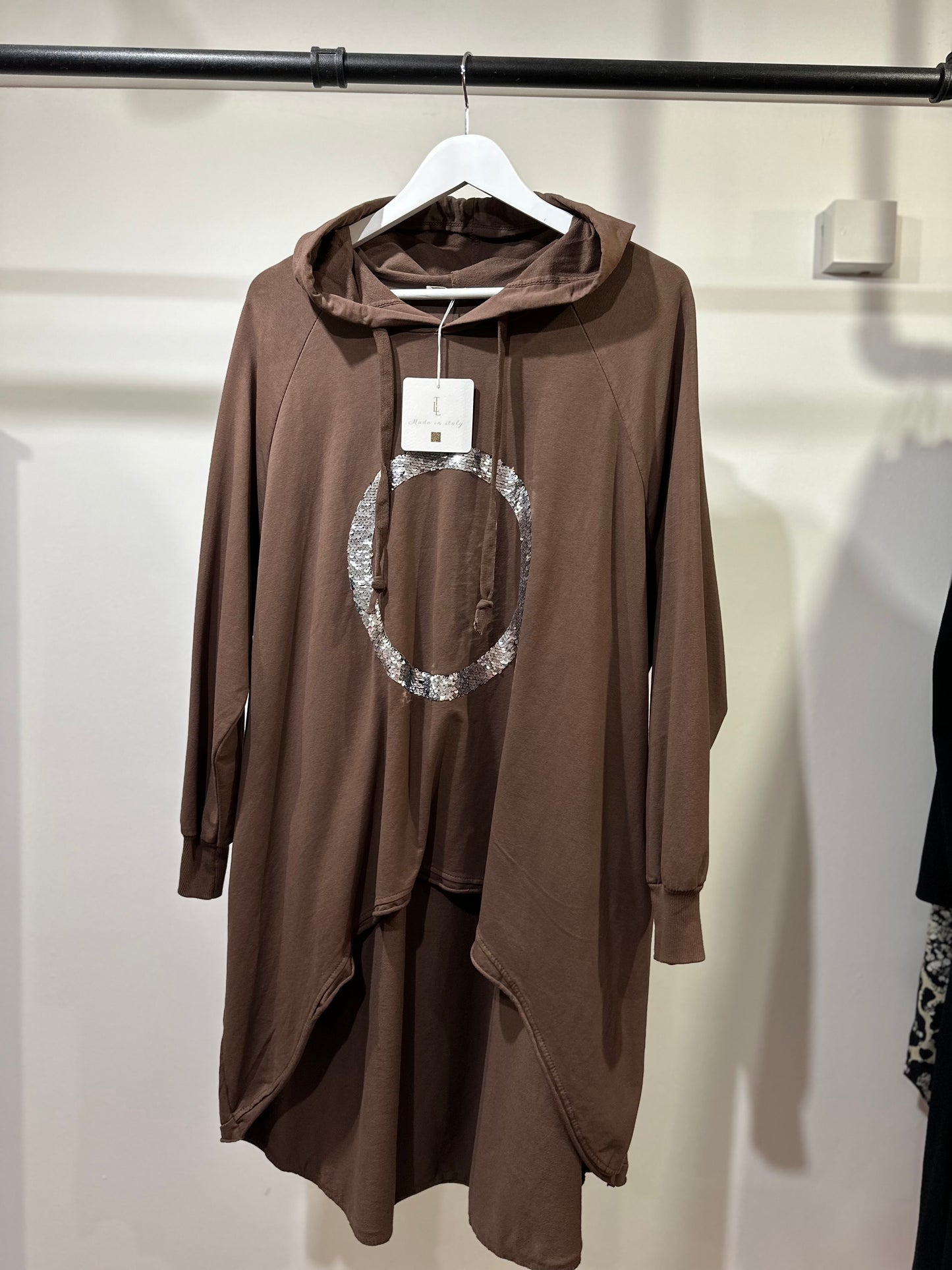 Long Brown Hoodie